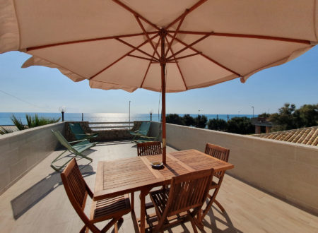 The magnificent view of the horizon from the terrace